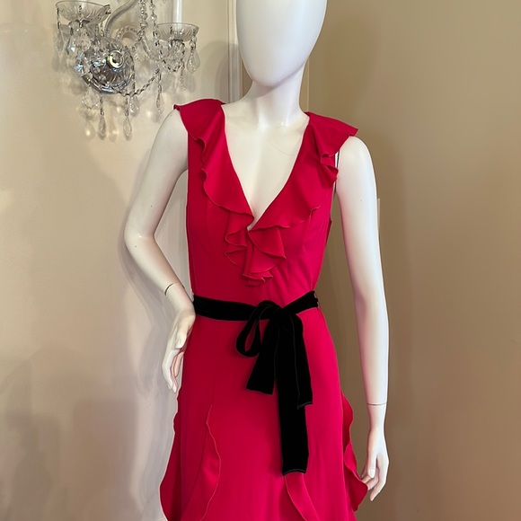 GUCCI PINK  RUFFLE DRESS SIZE M - Picture 2 of 15